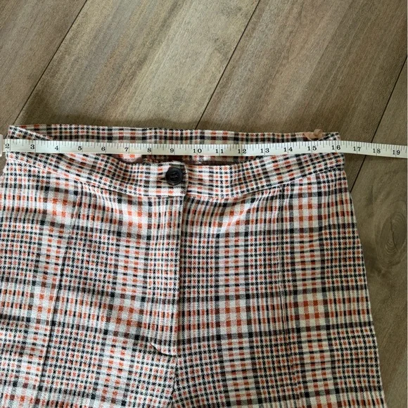 Free People Plaid Leggings in Cream and Black - Picture 7 of 16